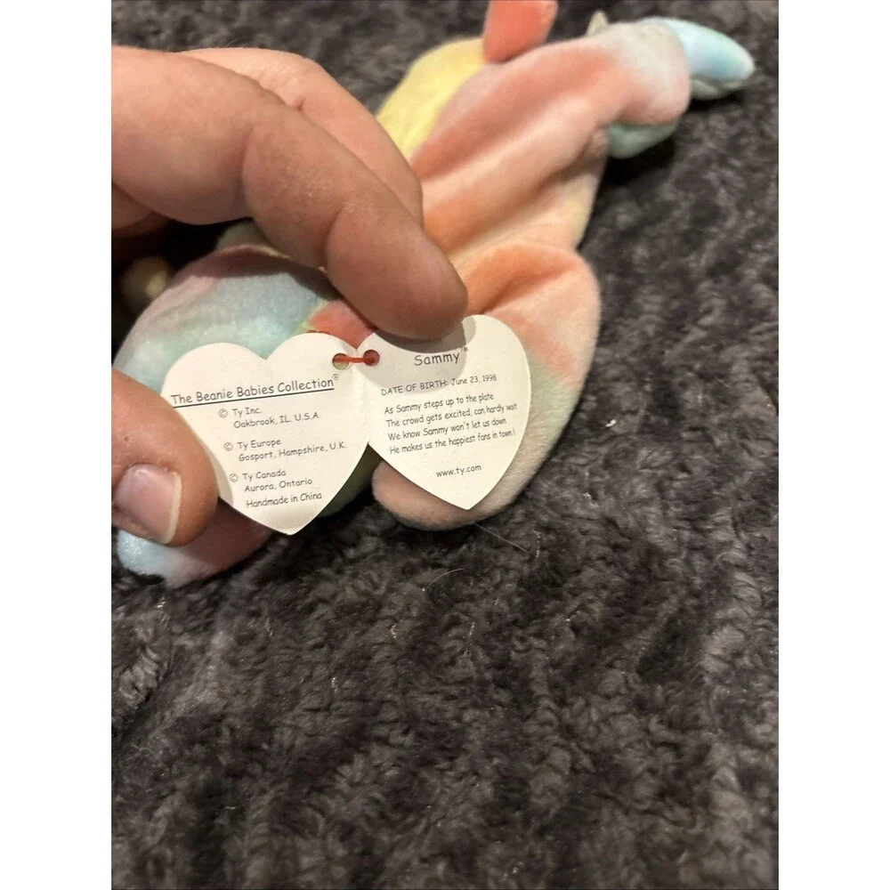Lot of 3 TY Beenie Babies Fleece, Sammy, Baldy